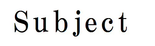 Subject